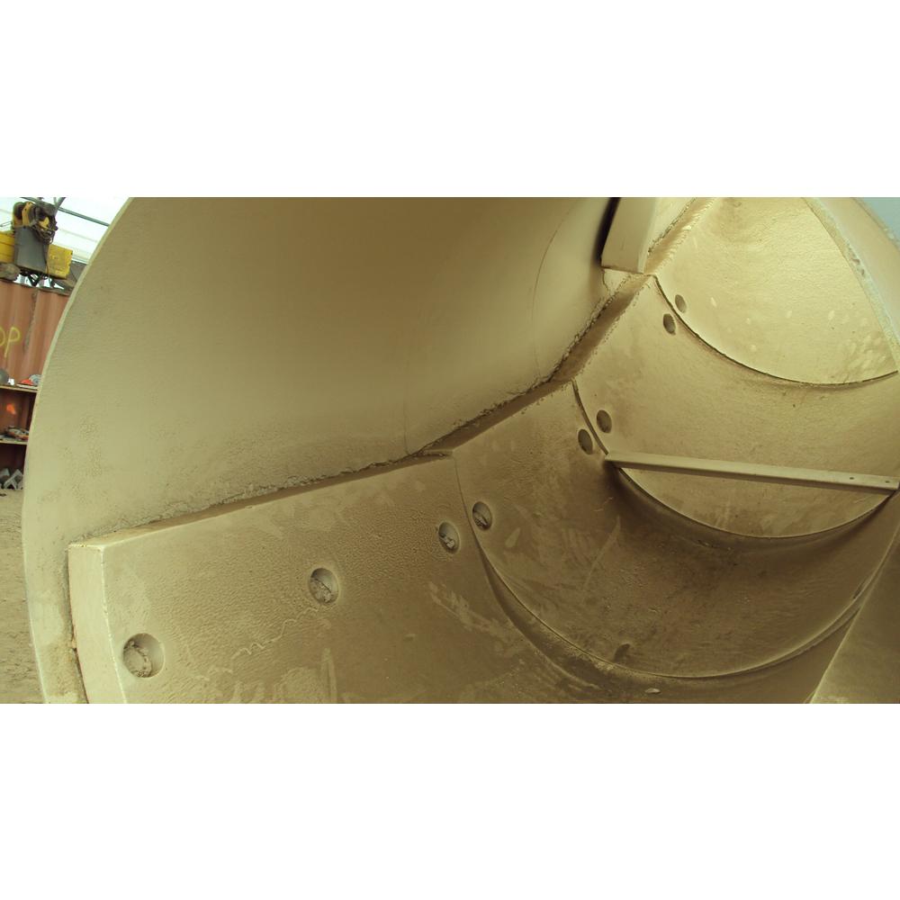 Chute Liner Installed  Unicast Wear Parts